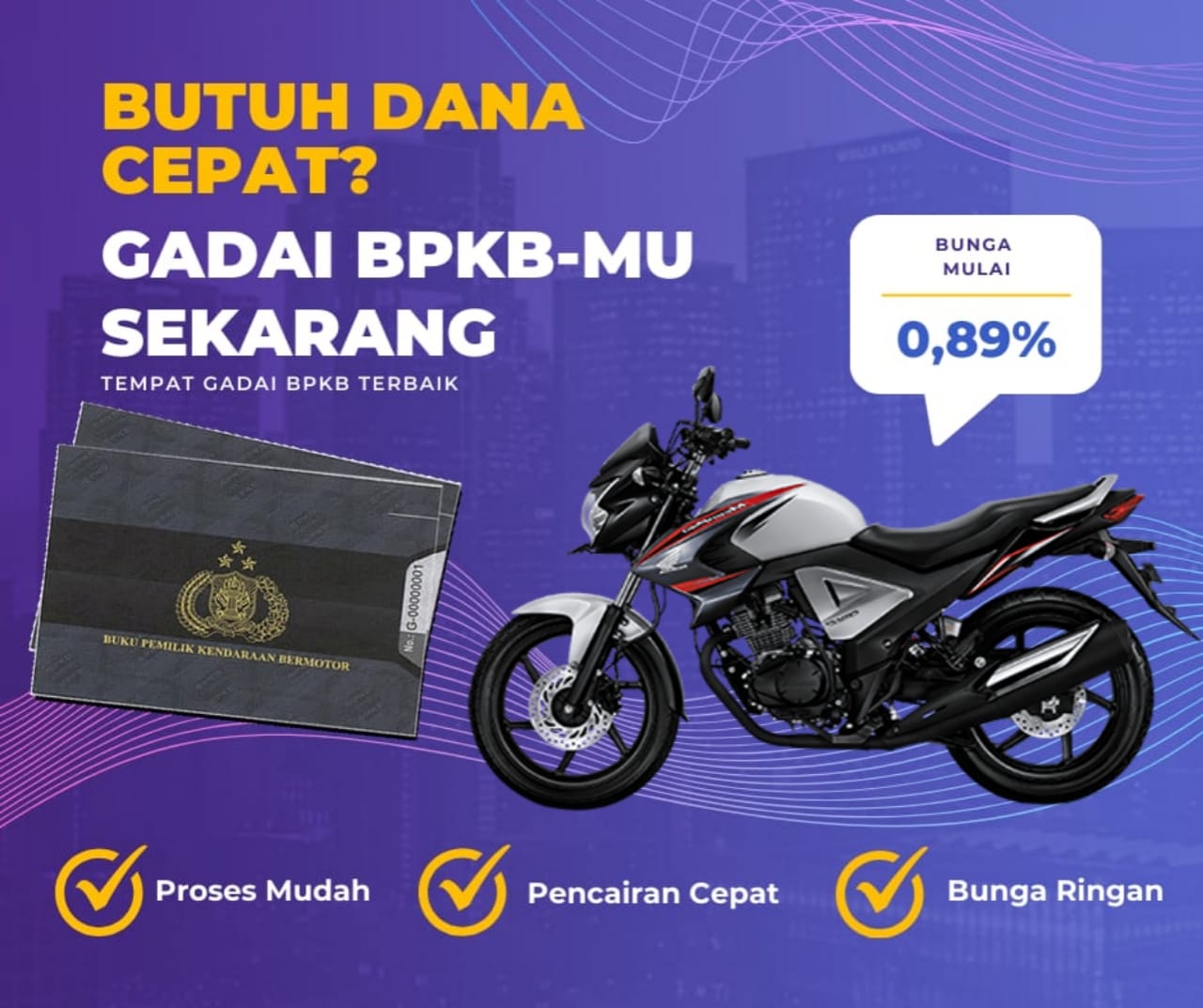 Kredit Jaminan Bpkb Motor Honda NewMegapro Sw Dapat Dana Berapa? Seperti Ini Simulasinya